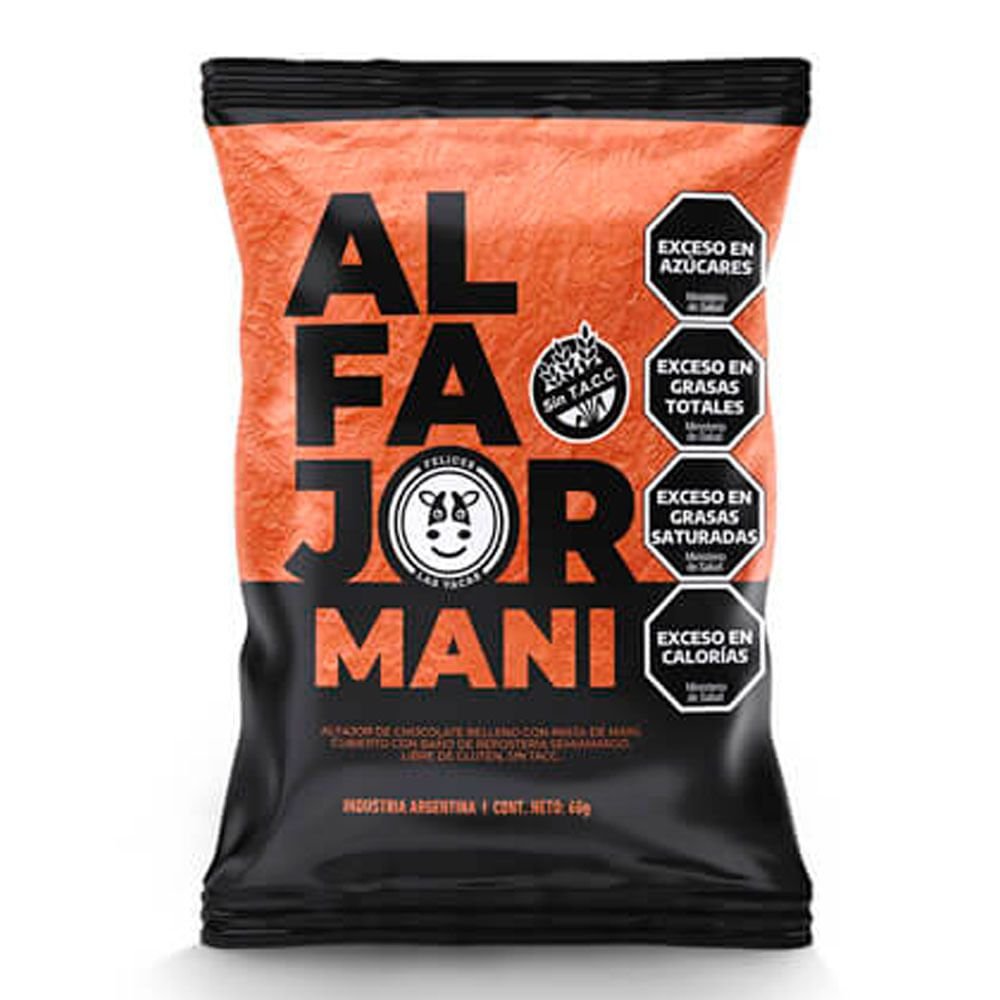 ALFAJOR MANÍ SIN GLUTEN Felices las vacas