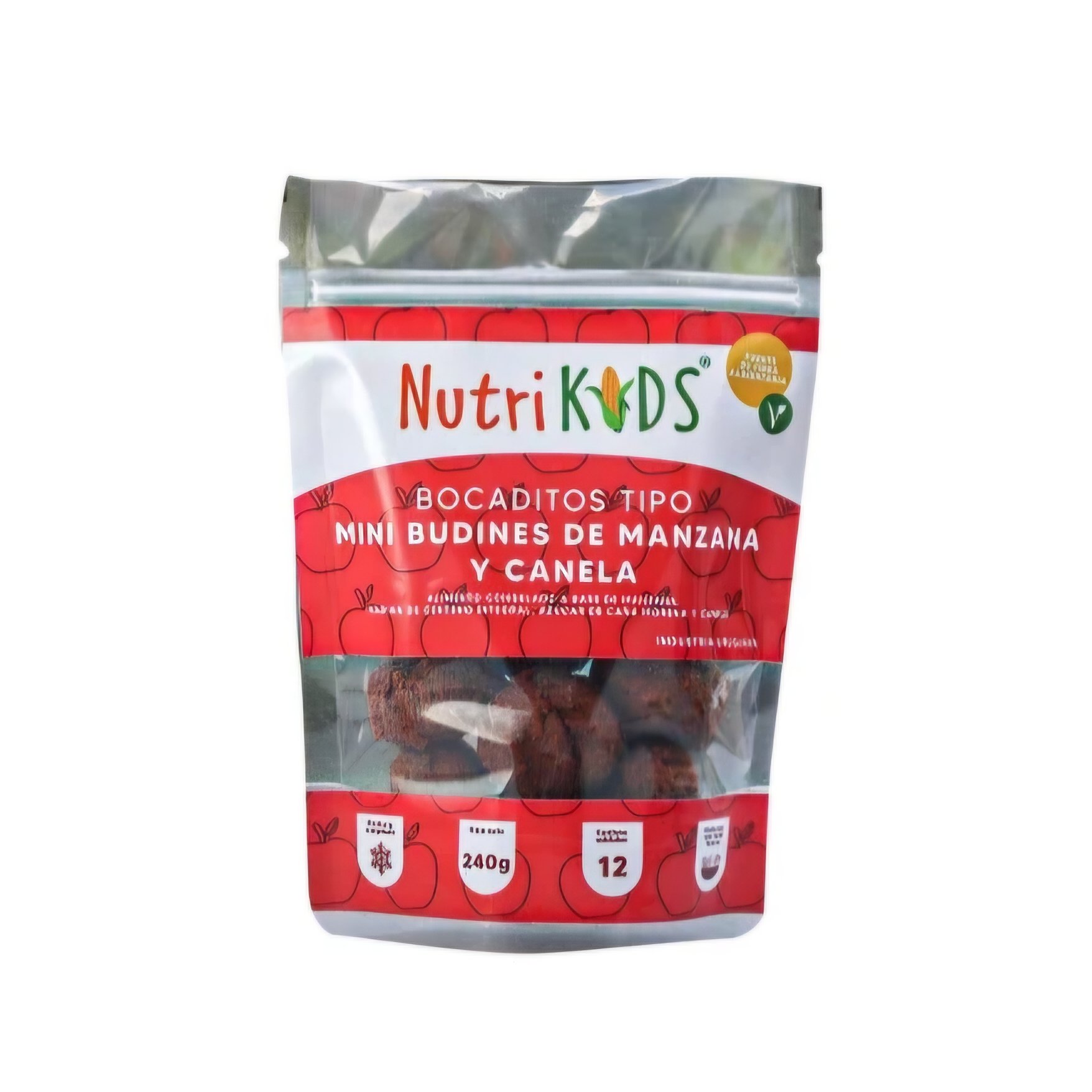 MINI BUDINES DE MANZANA Y CANELA Nutrikids 240g