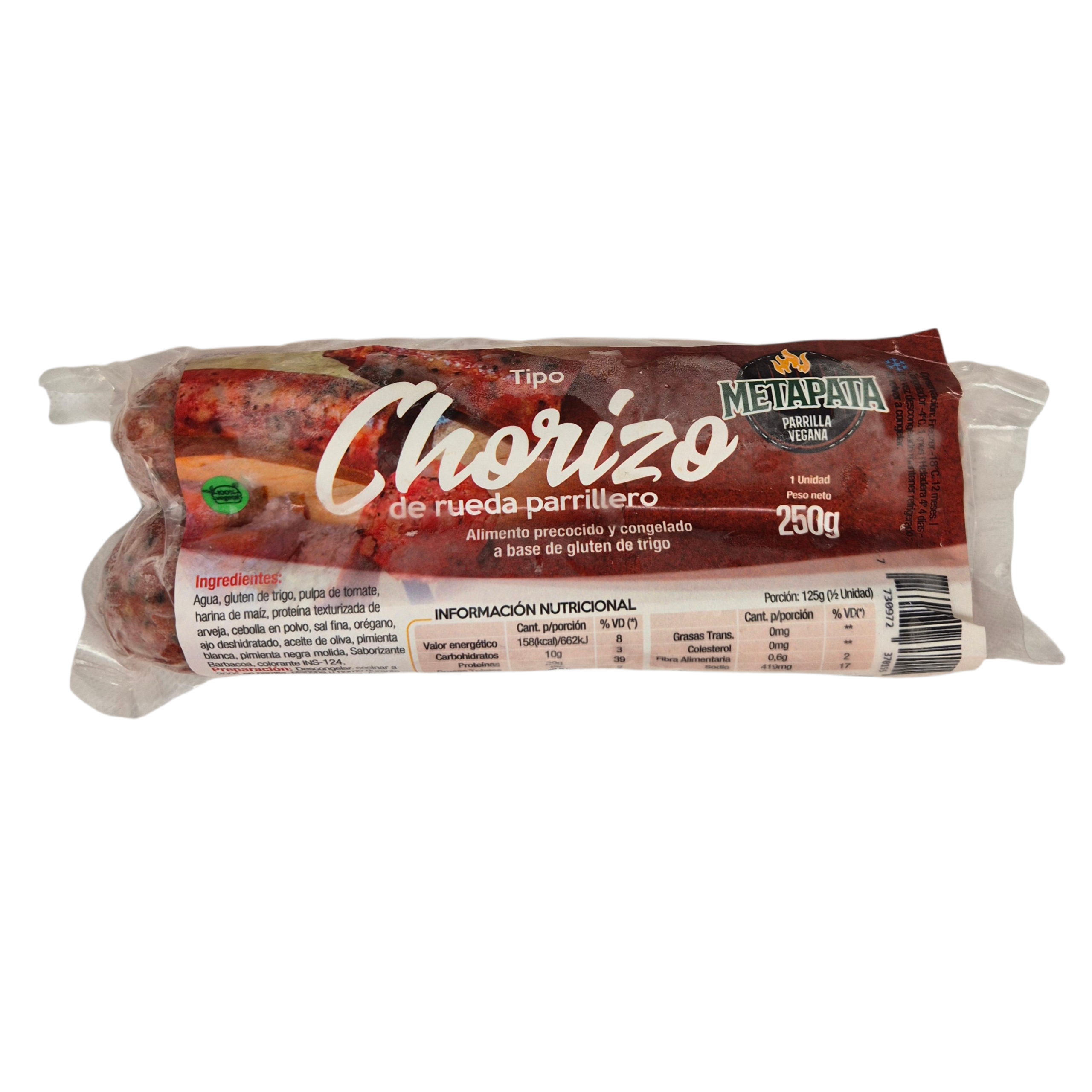 CHORIZO DE RUEDA VEGANO Metapata 2unds