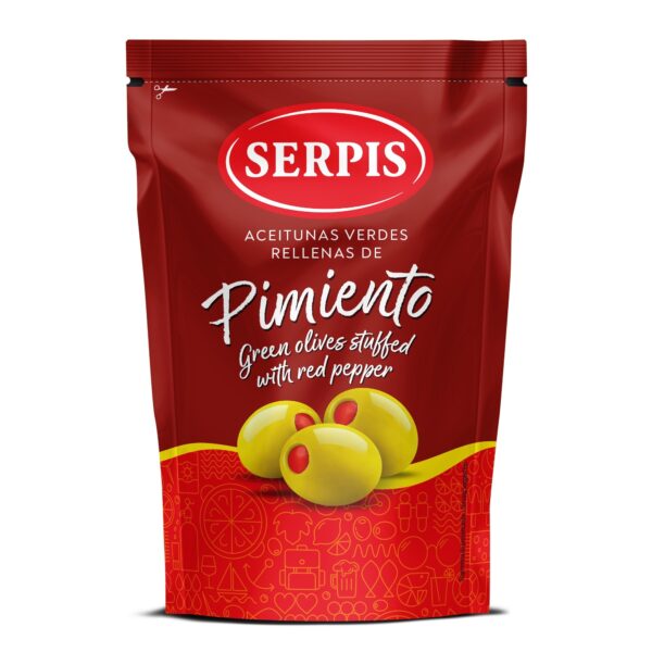 ACEITUNAS CON PIMIENTOS Serpis 170g